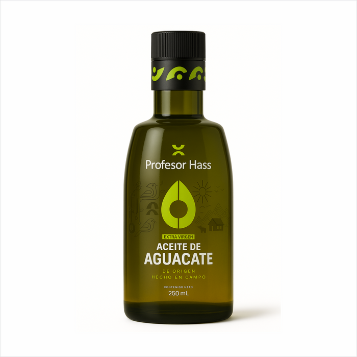 Aceite de aguacate extra virgen premium Profesor Hass 250 mL