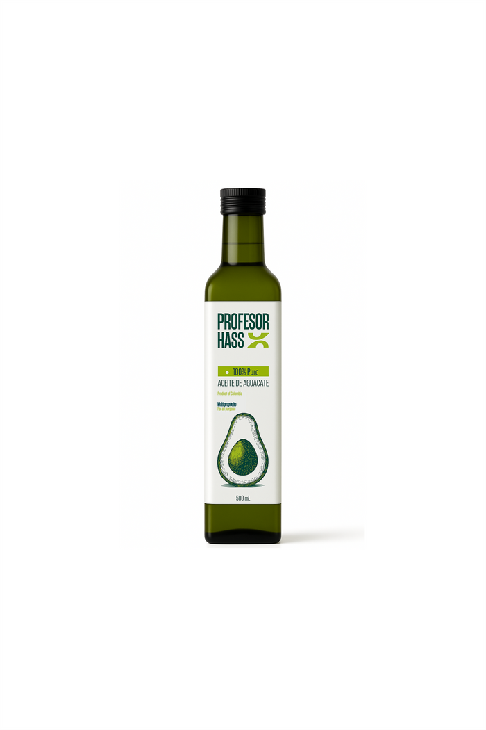 Aceite de aguacate para cocinar y freír Profesor Hass 500 mL