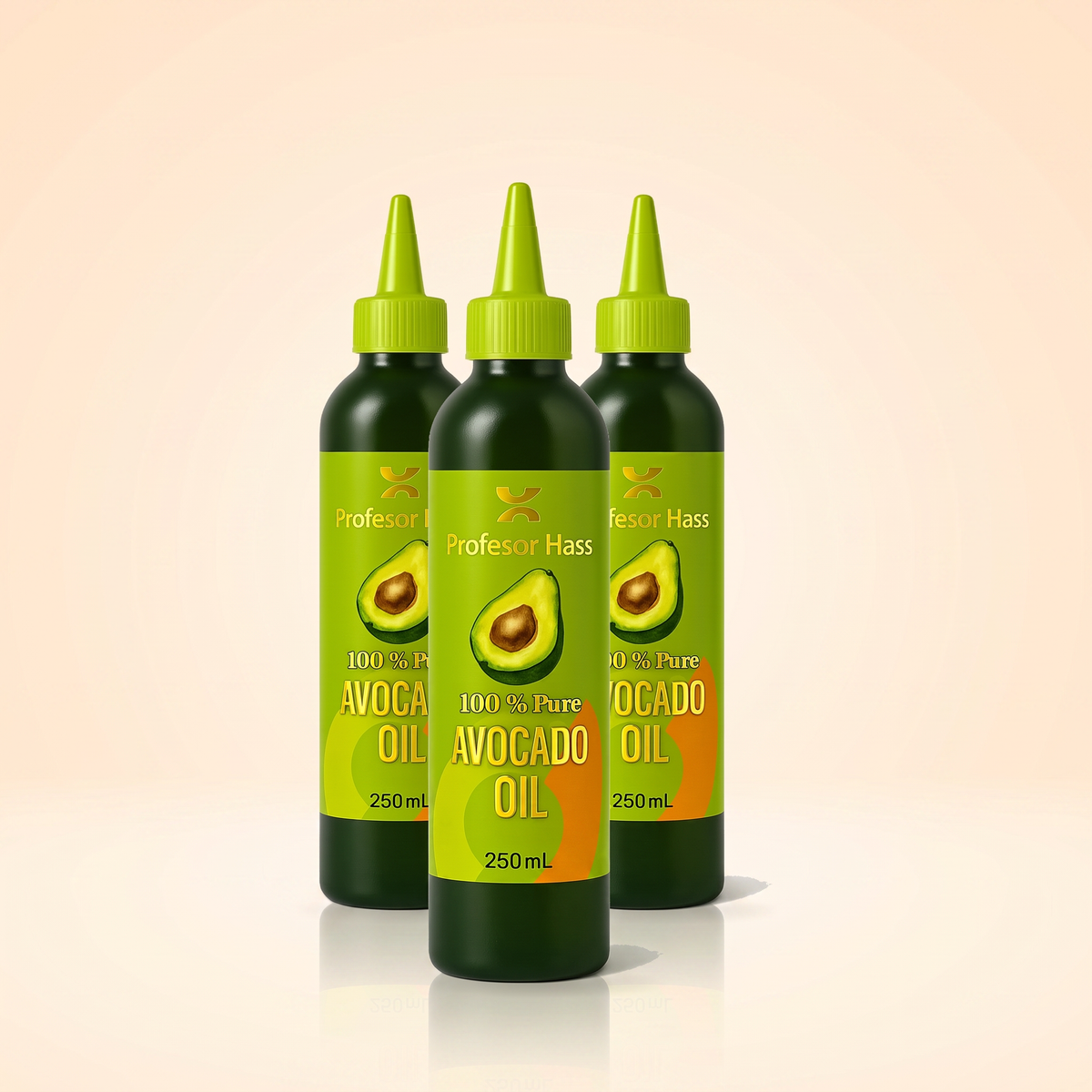 Pack x3 aceite de aguacate para cocinar 250 mL tapa pico Profesor Hass
