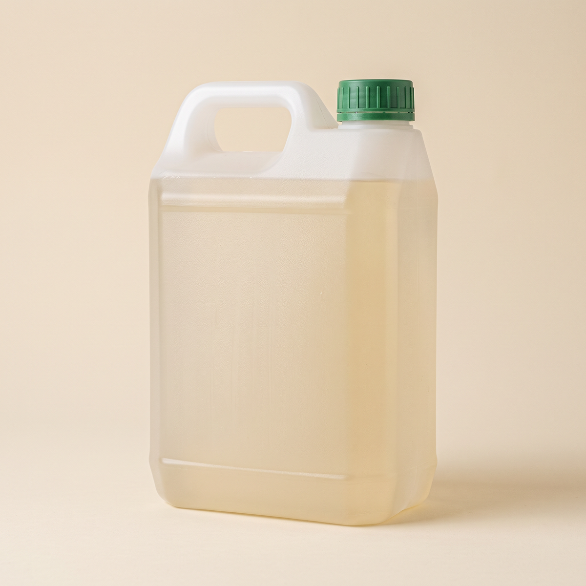 Bidón de 1 litro de aceite de aguacate refinado RBD Profesor Hass, envase plástico translúcido con asa integrada y tapa verde